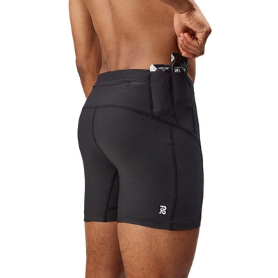 Bandit Running Men's Cadence™ Next Gen 7 Pocket Quarter Tights - BlackToe Running#colour_black