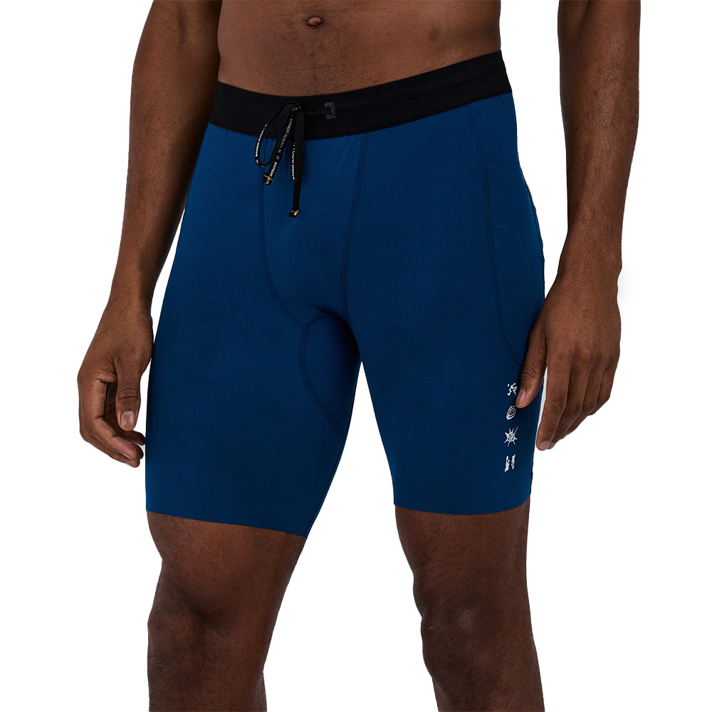 Bandit Running Men's SoLite 5 Pocket Half Tights - BlackToe Running#colour_ink-blue