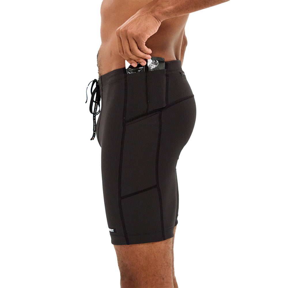 Bandit Running Men's Cadence™ Next Gen 7 Pocket Half Tights - BlackToe Running