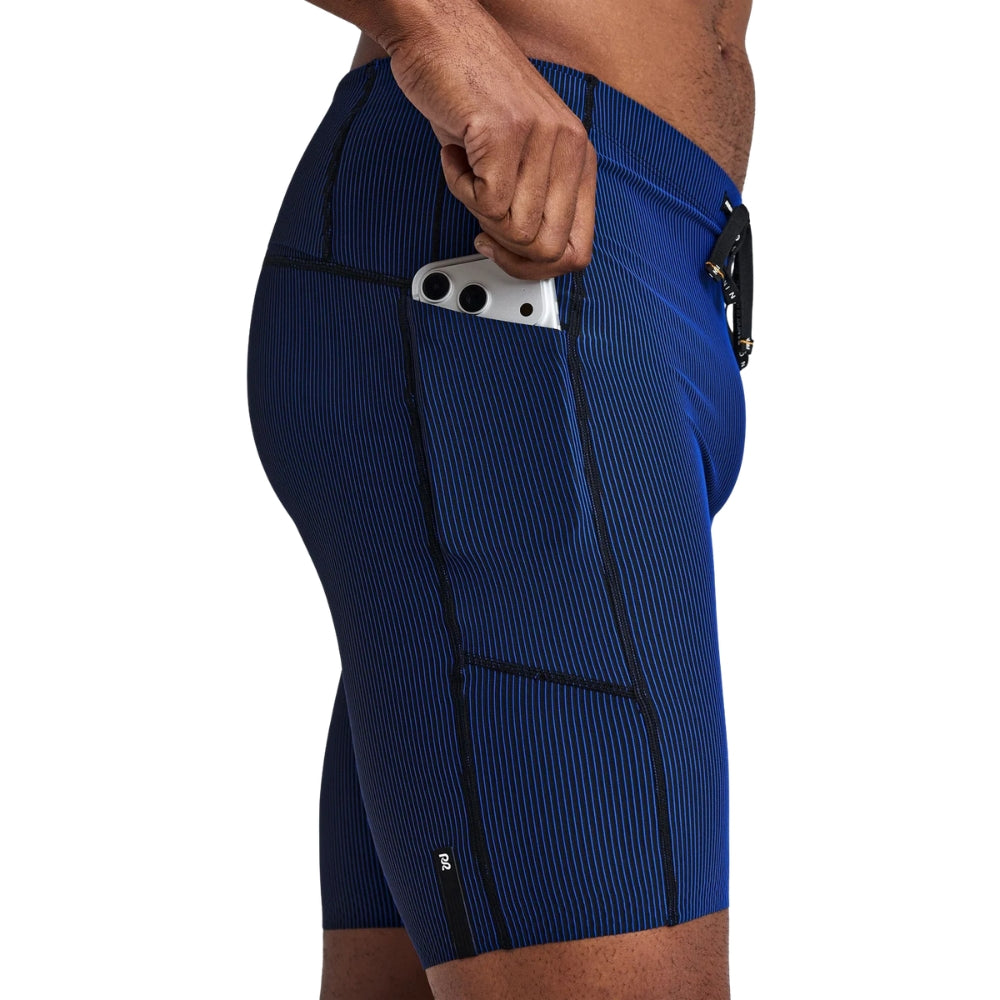 Bandit Running Men's Striped Cadence™ Half Tights - BlackToe Running
