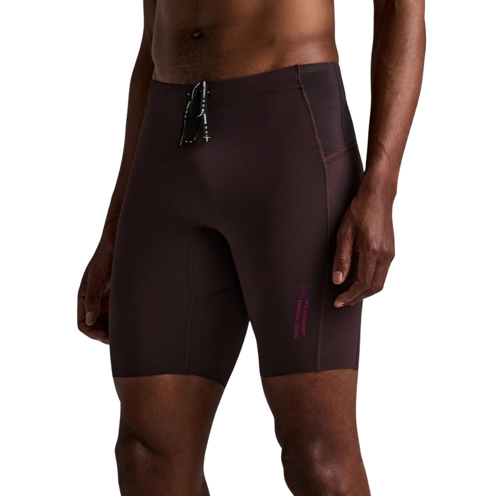 Bandit Running Men's Vanisher™ Half Tights - BlackToe Running#colour_espresso
