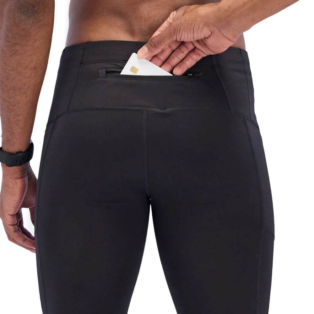 Bandit Running Men's Brushed Stamina™ Coldweather Tight - BlackToe Running#colour_black
