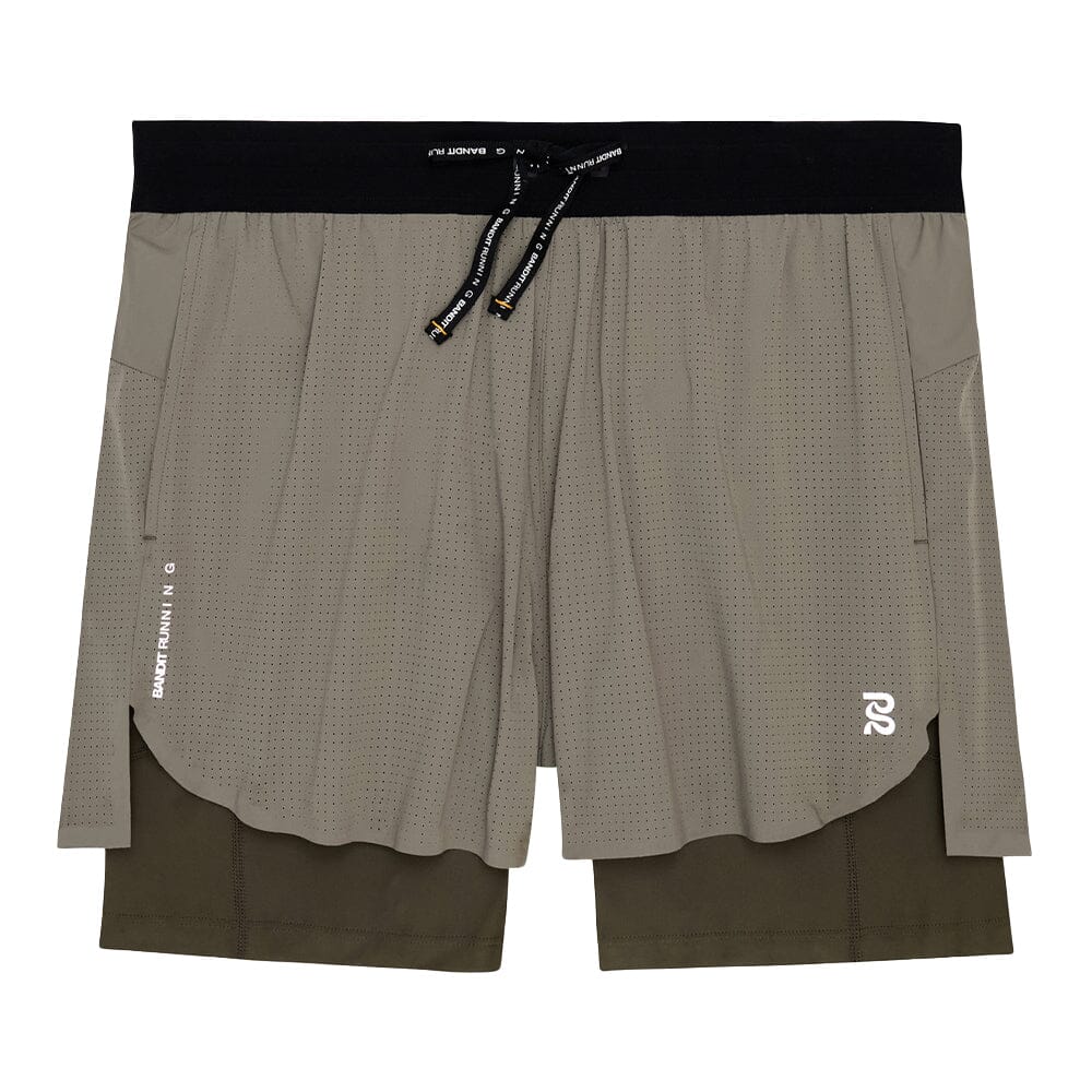 Bandit Running Men's Vento™ 4" 2-in-1 Short - BlackToe Running#colour_fatigue