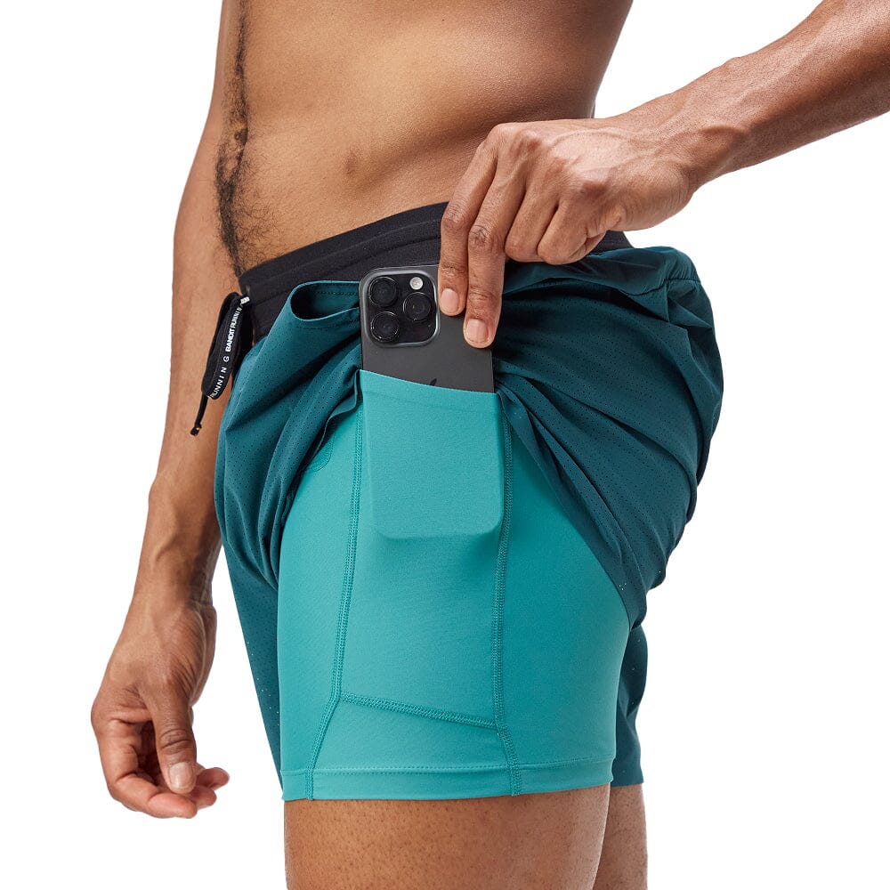 Bandit Running Men's Vento™ 5" Training Short - BlackToe Running#colour_pine