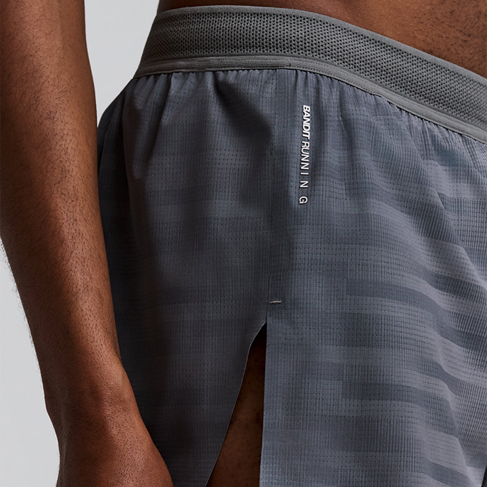 Bandit Running Men's CoolGrid™ 3" Split Short - BlackToe Running