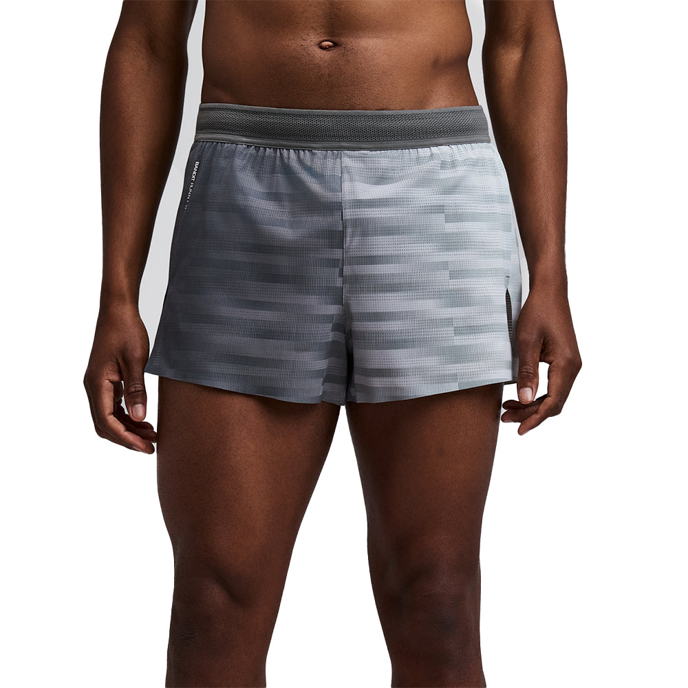 Bandit Running Men's CoolGrid™ 3" Split Short - BlackToe Running