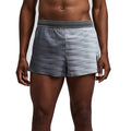 Bandit Running Men's CoolGrid™ 3" Split Short - BlackToe Running#colour_uneven-gradient-plaster-slate