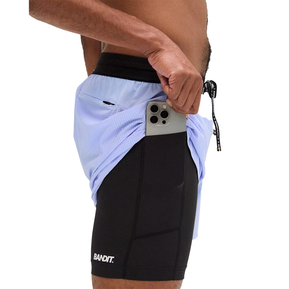 Bandit Running Men's Vento™ 4" 2-in-1 Short - BlackToe Running#colour_breeze-blue