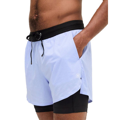 Bandit Running Men's Vento™ 4" 2-in-1 Short - BlackToe Running#colour_breeze-blue