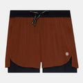 Bandit Running Men's Vento™ 4" 2-in-1 Short - BlackToe Running#colour_coffee-bean