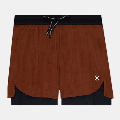 Bandit Running Men's Vento™ 4" 2-in-1 Short - BlackToe Running#colour_coffee-bean