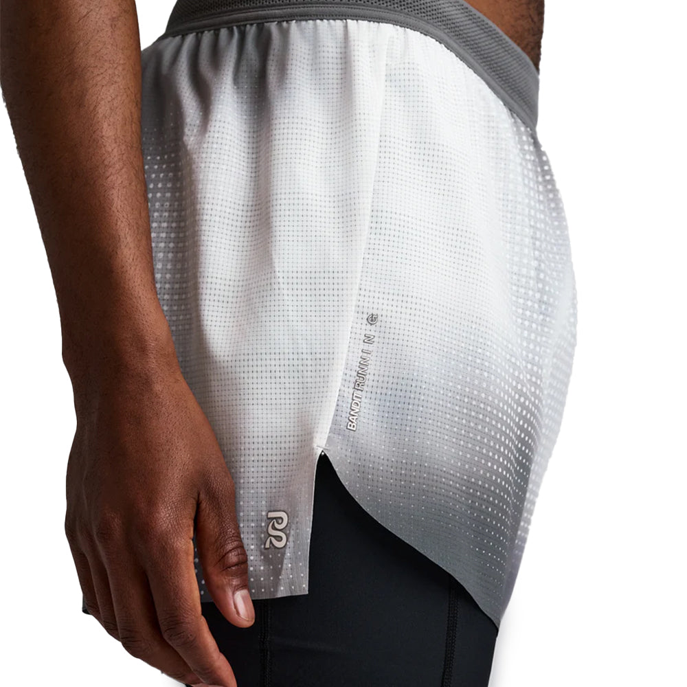 Bandit Running Men's CoolGrid™ 2-in-1 Run Short - BlackToe Running#colour_slate-multi