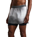 Bandit Running Men's CoolGrid™ 2-in-1 Run Short - BlackToe Running#colour_slate-multi