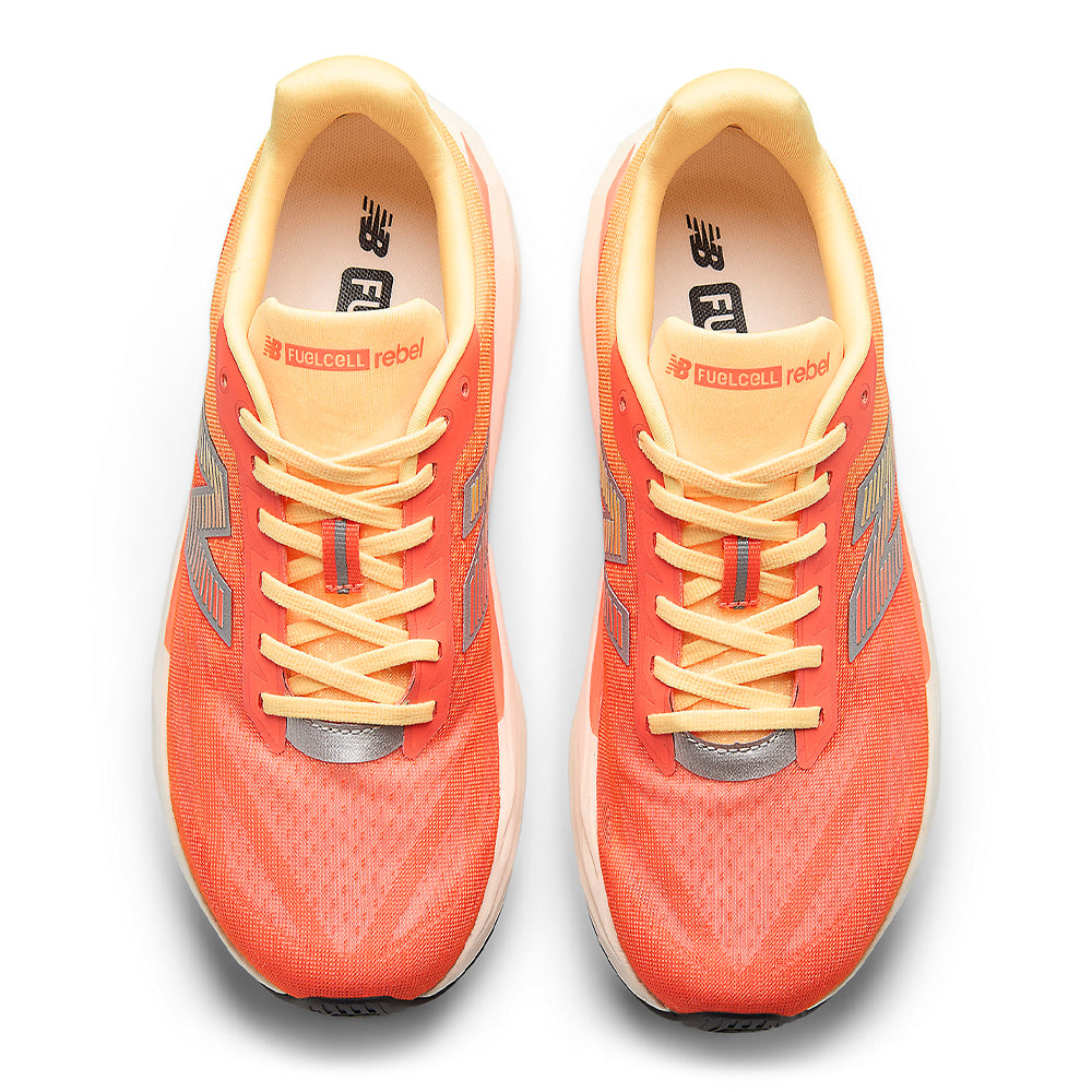 New Balance Men's FuelCell Rebel v5 - Black Toe Running#colour_tangerine-heat