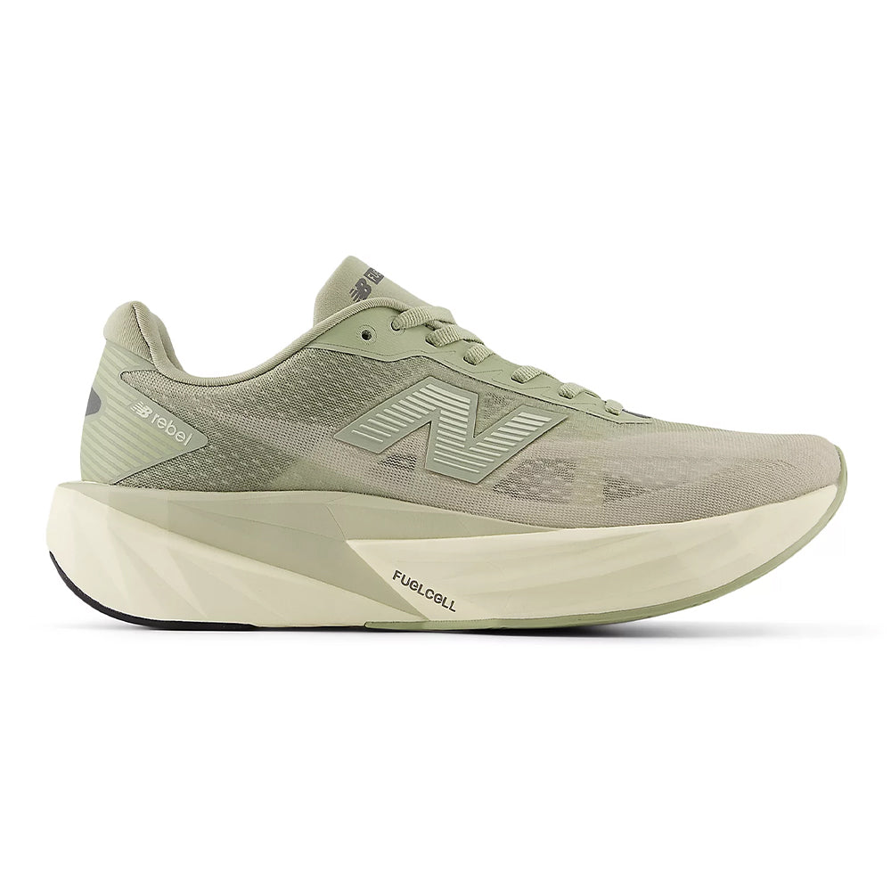 New Balance Men's FuelCell Rebel v5 - Black Toe Running#colour_olivine-shipyard