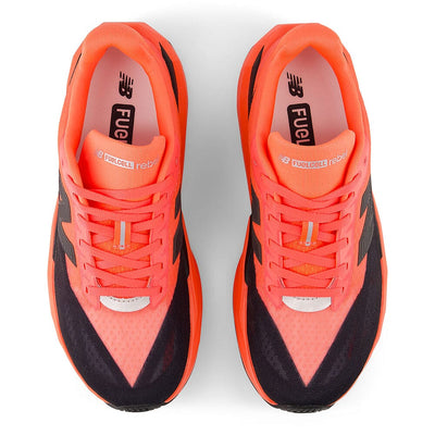New Balance Men's FuelCell Rebel v5 - Black Toe Running#colour_urgent-red-black-silver-metallic