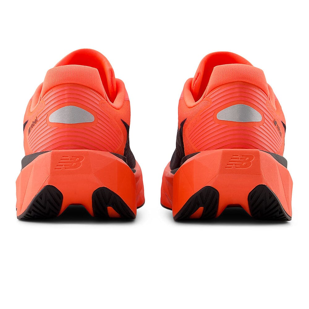 New Balance Men's FuelCell Rebel v5 - Black Toe Running#colour_urgent-red-black-silver-metallic