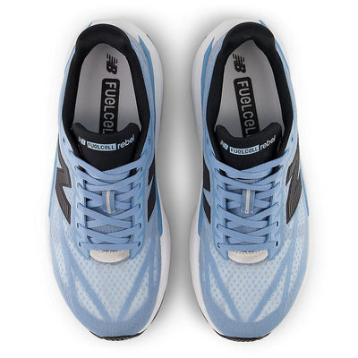 New Balance Men's FuelCell Rebel v5 - Black Toe Running#colour_still-water-raincloud