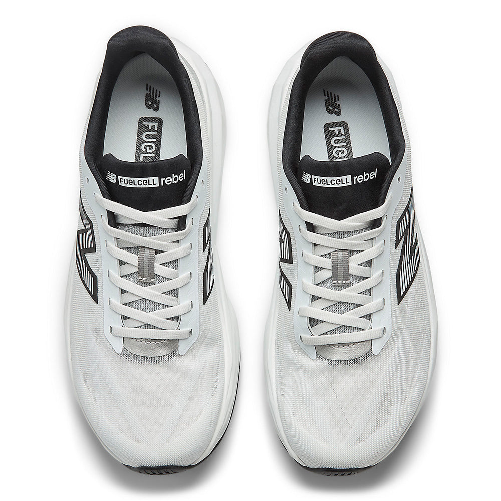 New Balance Men's FuelCell Rebel v5 - Black Toe Running#colour_white-black