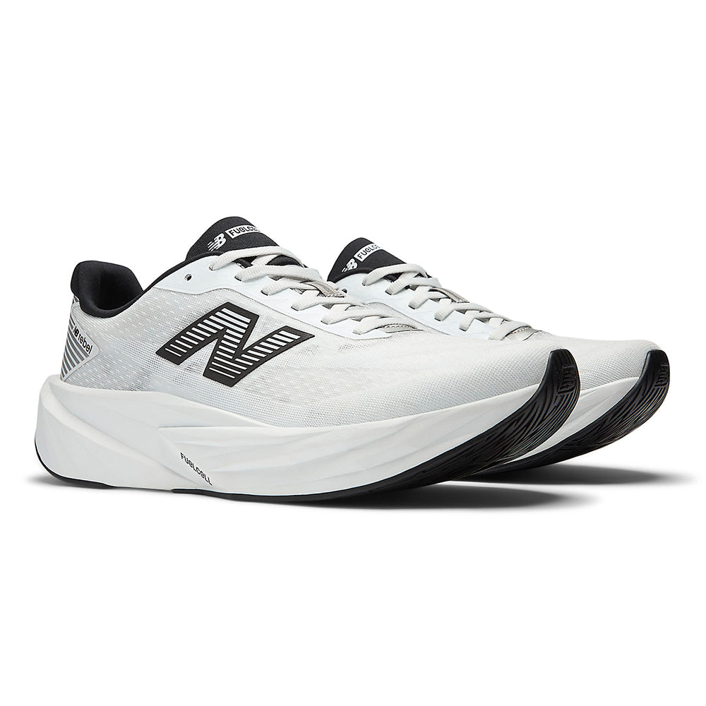 New Balance Men's FuelCell Rebel v5 - Black Toe Running#colour_white-black
