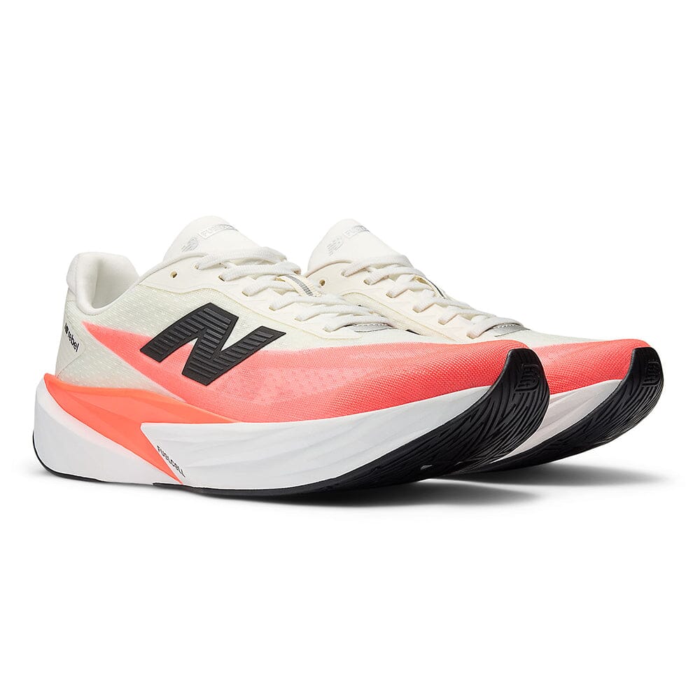 New Balance Men's FuelCell Rebel v5 - Black Toe Running#colour_urgent-red-white