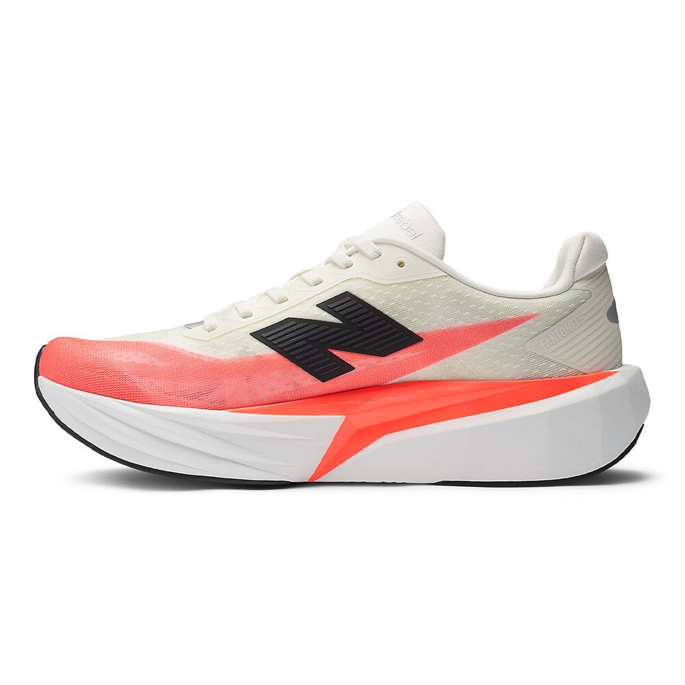 New Balance Men's FuelCell Rebel v5 - Black Toe Running#colour_urgent-red-white