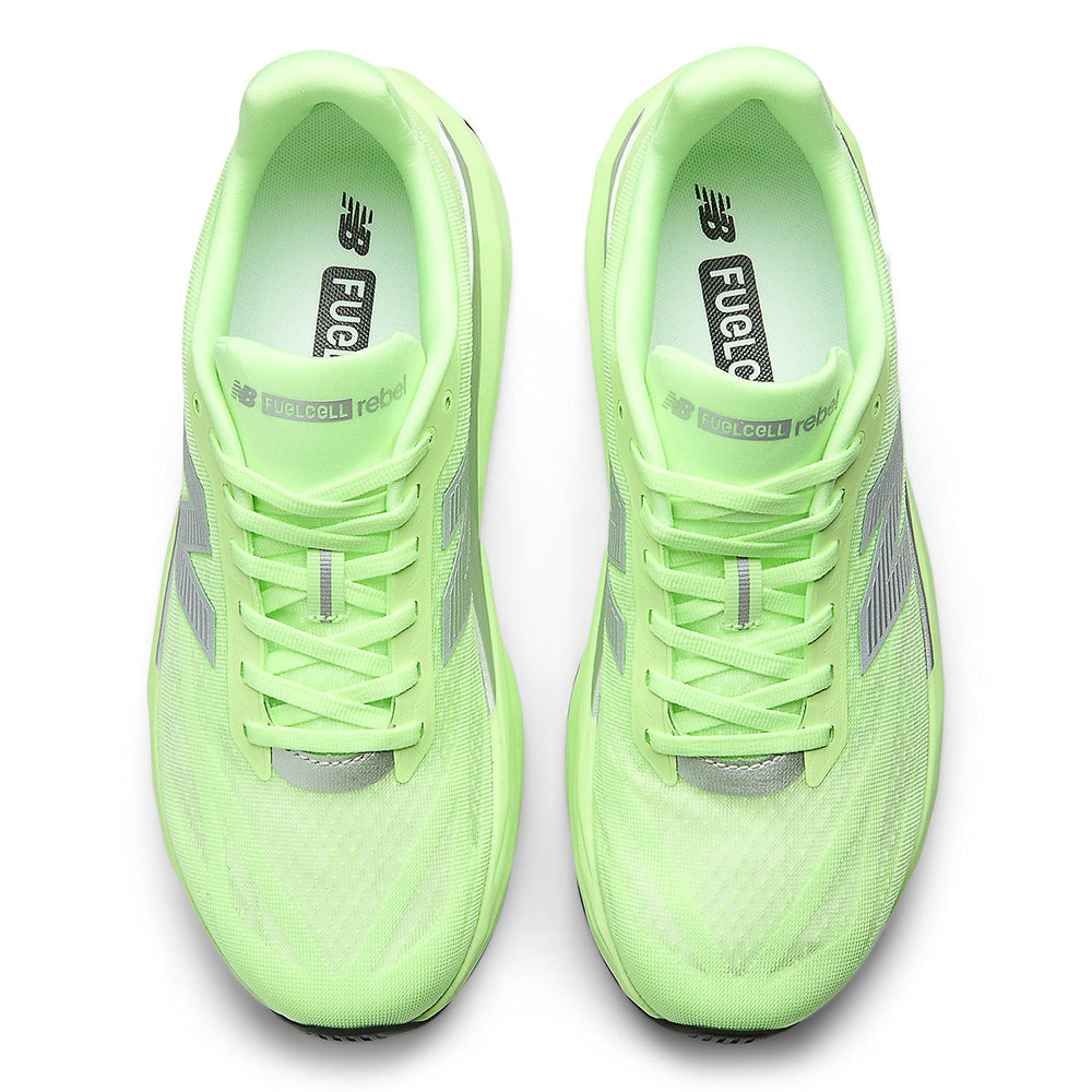 New Balance Men's FuelCell Rebel v5 - Black Toe Running#colour_mint-flash-lab-green