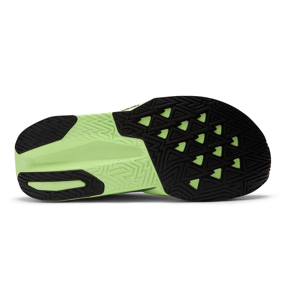 New Balance Men's FuelCell Rebel v5 - Black Toe Running#colour_mint-flash-lab-green