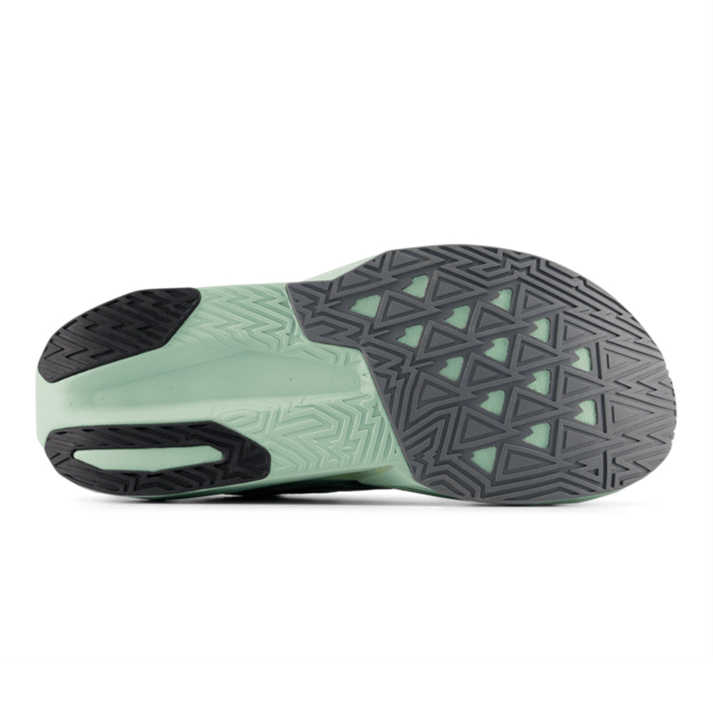 New Balance Men's FuelCell Rebel v5 - Black Toe Running#colour_garter-snake-mosaic-green-ginger-lemon