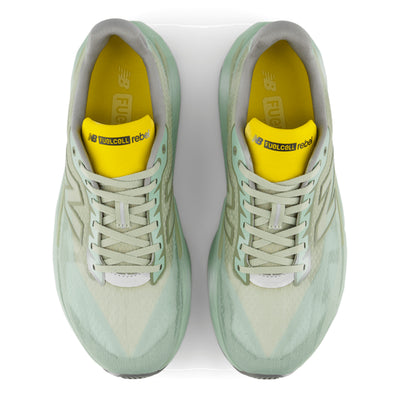 New Balance Men's FuelCell Rebel v5 - Black Toe Running#colour_garter-snake-mosaic-green-ginger-lemon