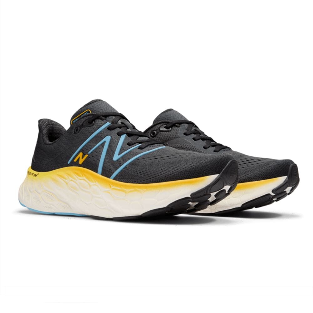 New Balance Men's Fresh Foam X More V4 Men's Shoes - BlackToe Running#colour_black-coastal-blue