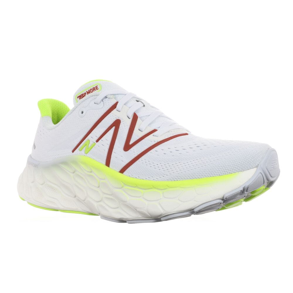 New Balance Men's Fresh Foam X More V4 Men's Shoes - BlackToe Running#colour_quartz-grey-thirty-watt-brick-red