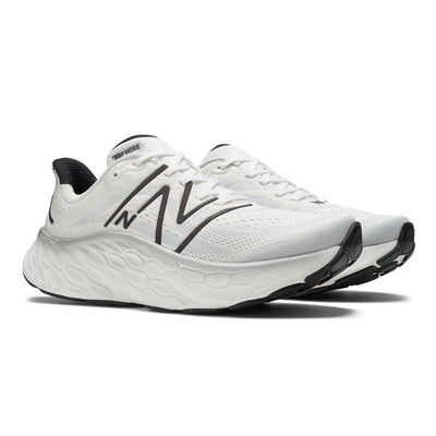 New Balance Men's Fresh Foam X More V4 Men's Shoes - BlackToe Running#colour_white-black-metallic