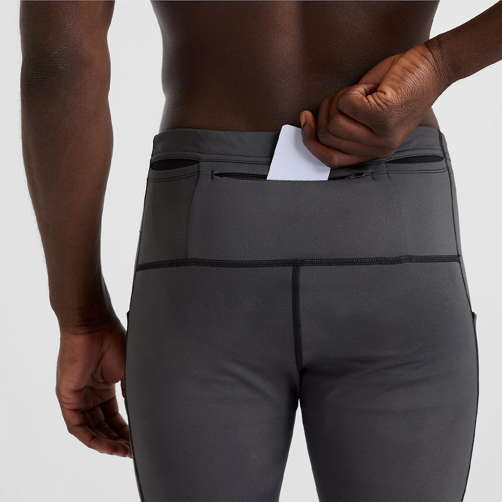 New Balance Men's Athletics Reflective Warming Pocket Tight - BlackToe Running