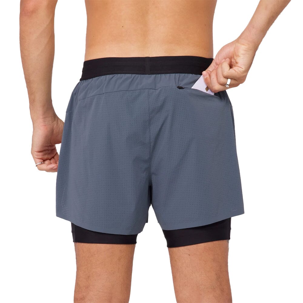 Bandit Running Men's Vento™ 4" 2-in-1 Short - BlackToe Running#colour_storm-grey