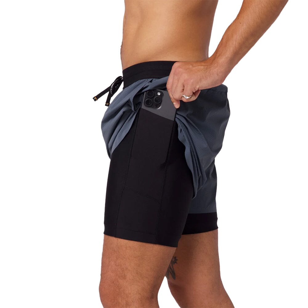 Bandit Running Men's Vento™ 4" 2-in-1 Short - BlackToe Running#colour_storm-grey