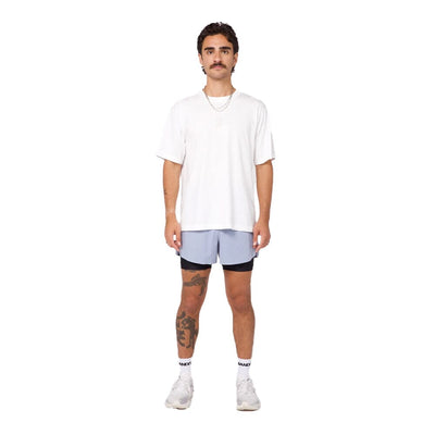 Bandit Running Men's Vento™ 4" 2-in-1 Short - BlackToe Running#colour_smokey-blue