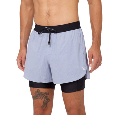 Bandit Running Men's Vento™ 4" 2-in-1 Short - BlackToe Running#colour_smokey-blue