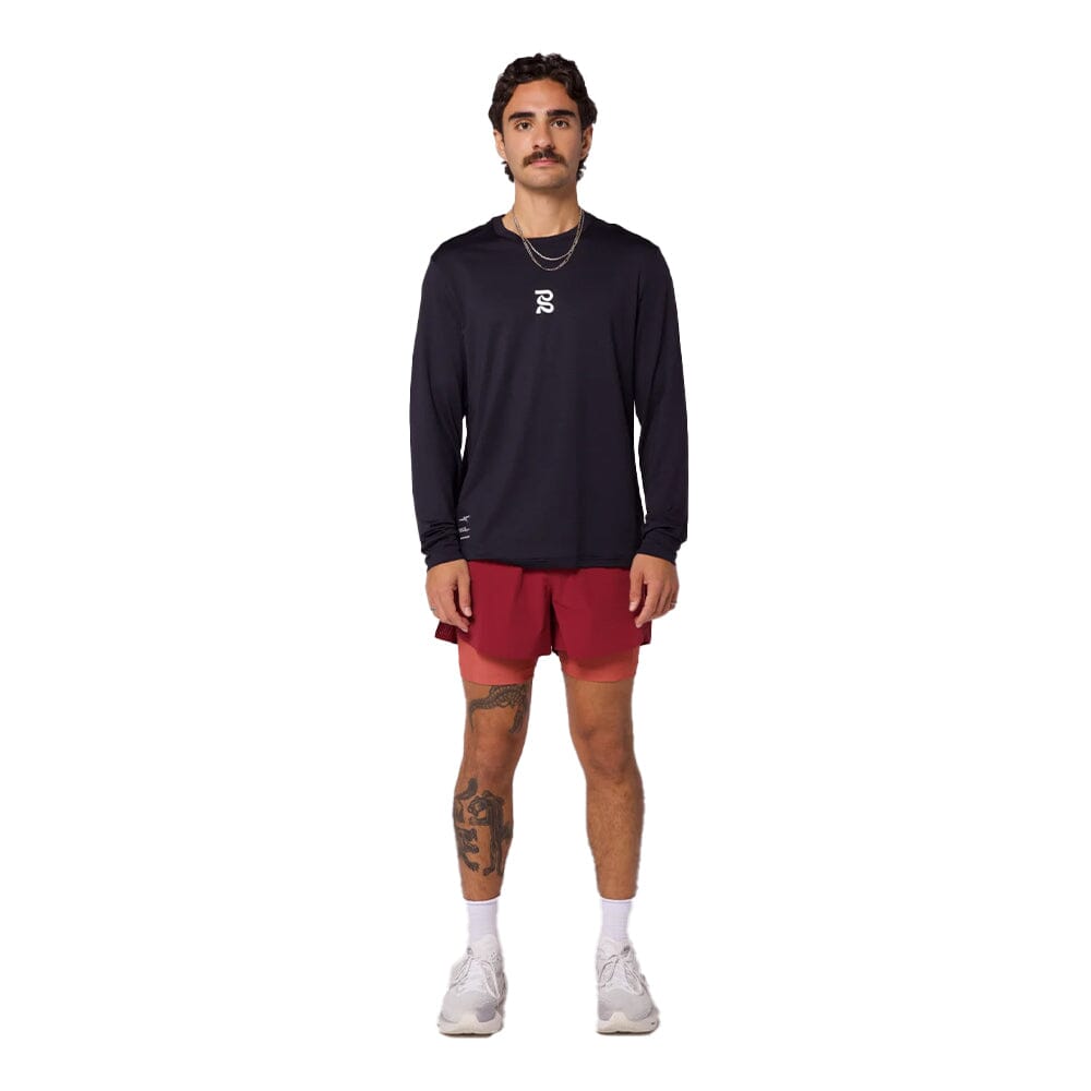 Bandit Running Men's Vento™ 4" 2-in-1 Short - BlackToe Running#colour_cherry-currant