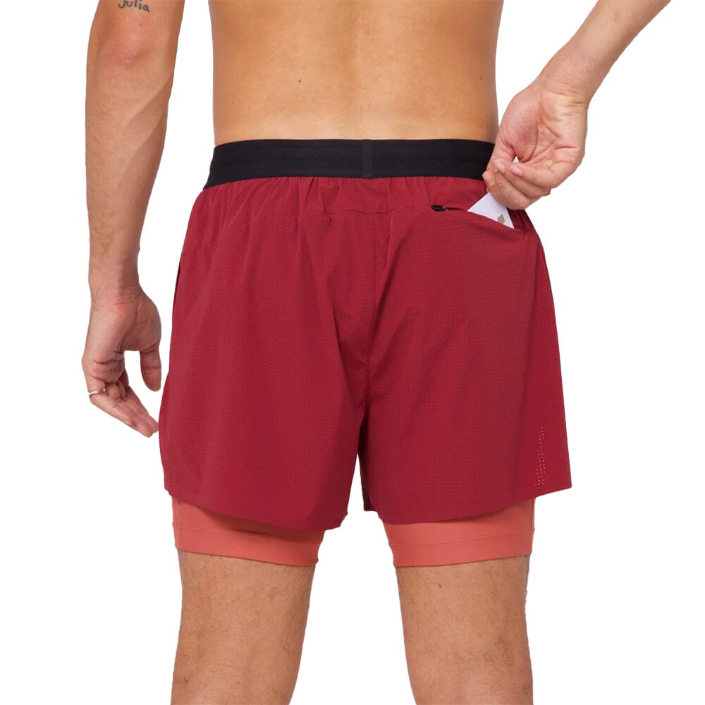 Bandit Running Men's Vento™ 4" 2-in-1 Short - BlackToe Running#colour_cherry-currant