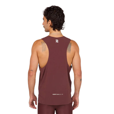 Bandit Running Men's VENTO™ Performance Singlet - BlackToe Running#colour_chocolate
