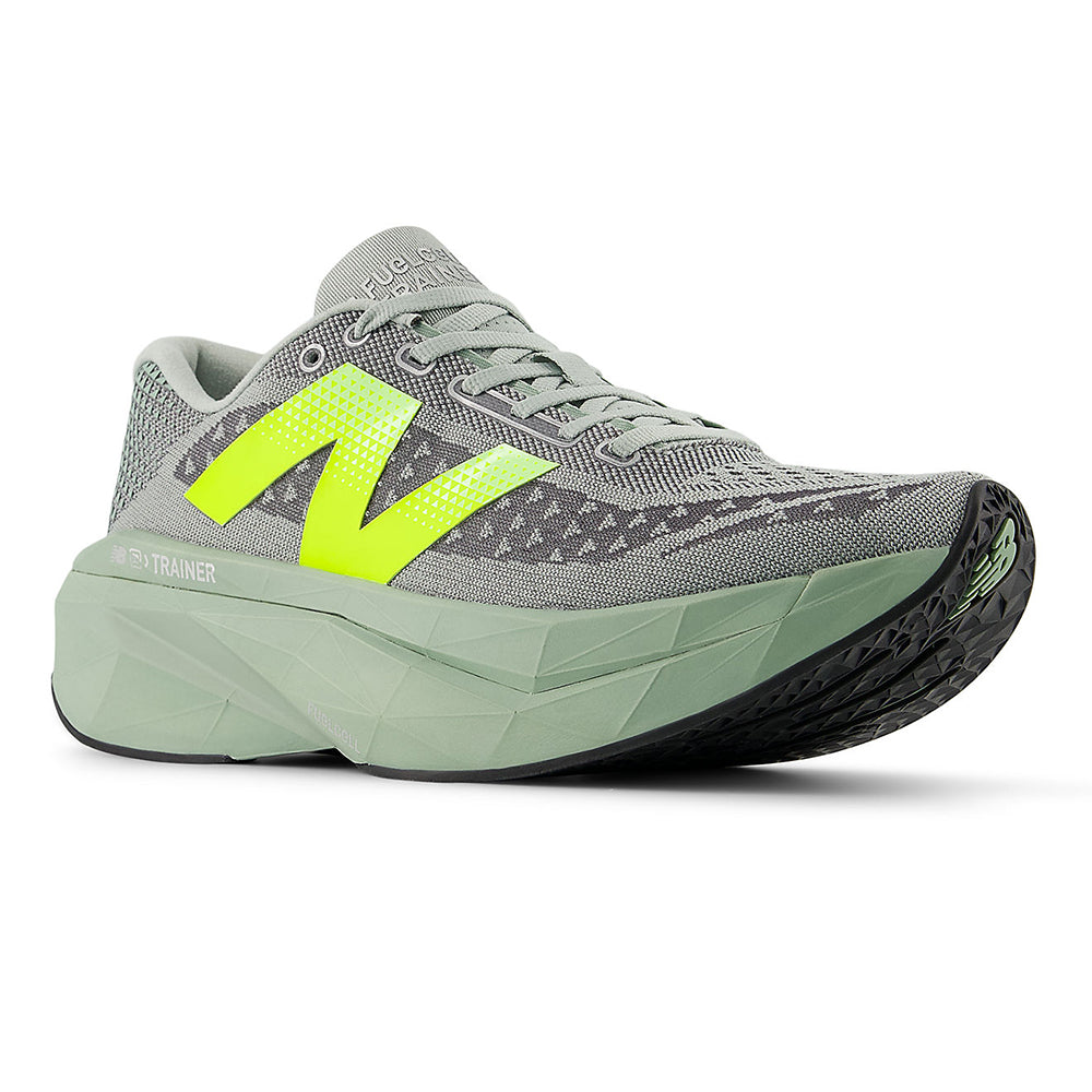 New Balance Men's FuelCell SuperComp Trainer v3 - BlackToe Running#colour_mosaic-green-lone-star-grey