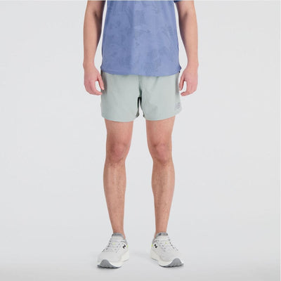 New Balance Men's Impact Run 5 Inch Short Men's Bottoms - BlackToe Running#colour_juniper