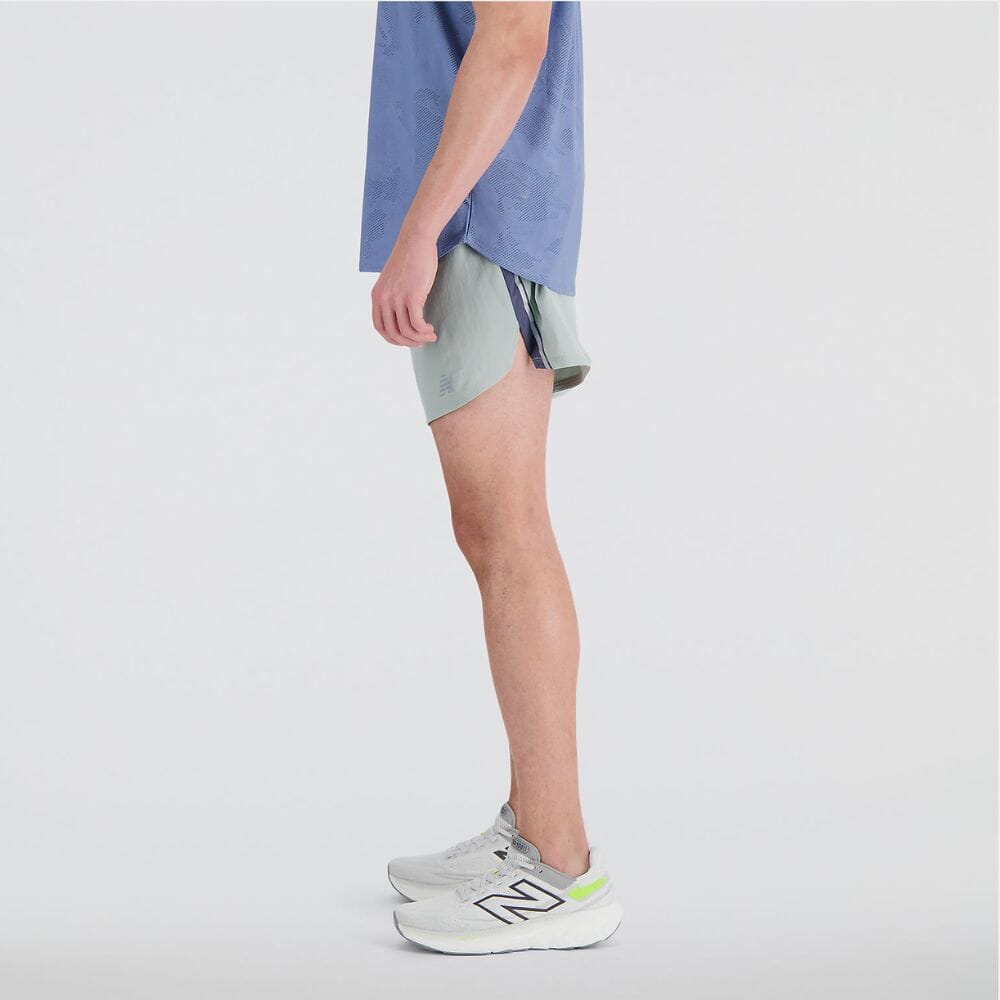 New Balance Men's Impact Run 5 Inch Short Men's Bottoms - BlackToe Running#colour_juniper