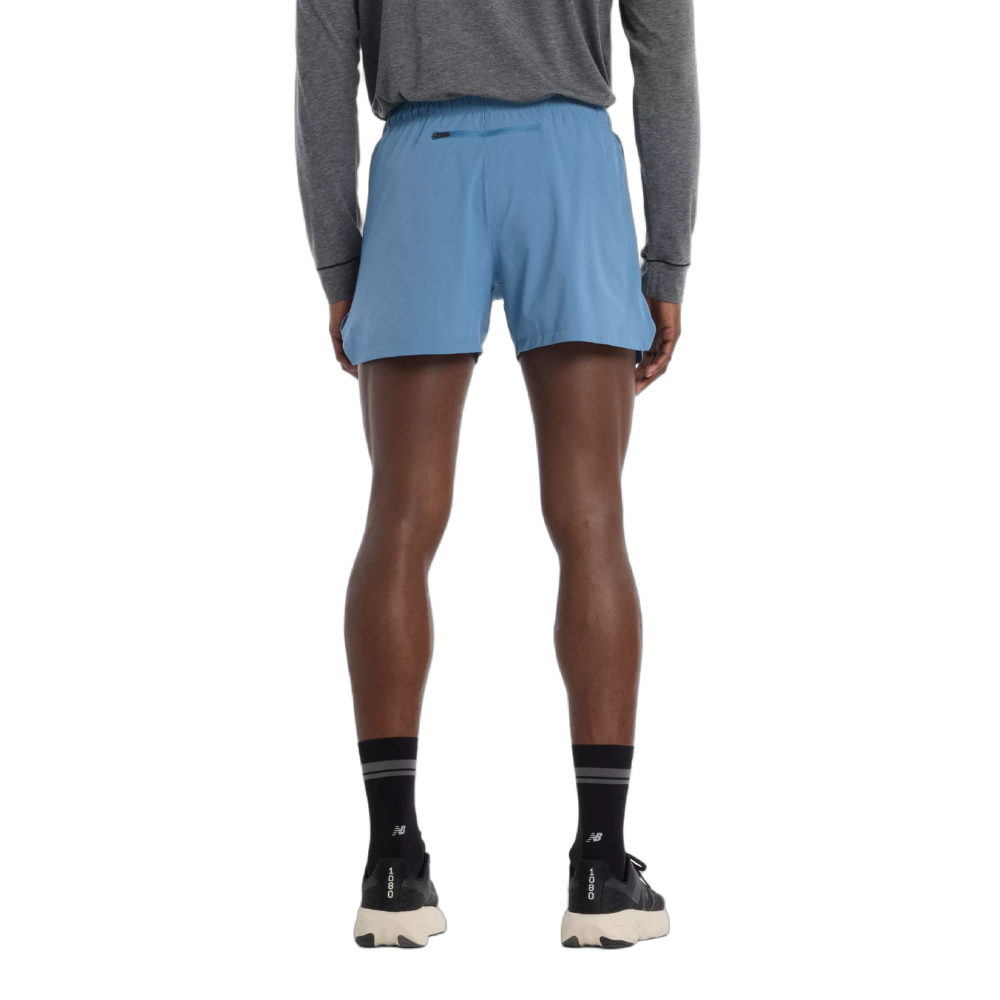New Balance Men's RC Short 5" - BlackToe Running#colour_shoreline-blue