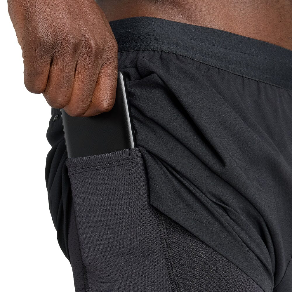 New Balance Men's AC Lined Short 5" - BlackToe Running#colour_black