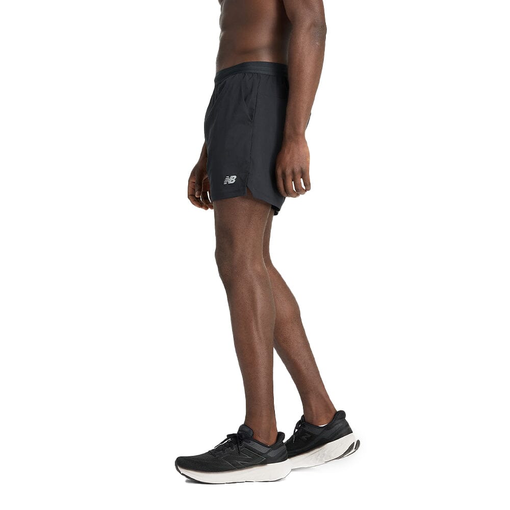 New Balance Men's AC Lined Short 5" - BlackToe Running#colour_black