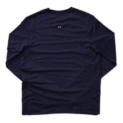 Tracksmith Men's Session Long Sleeve - BlackToe Running#colour_navy