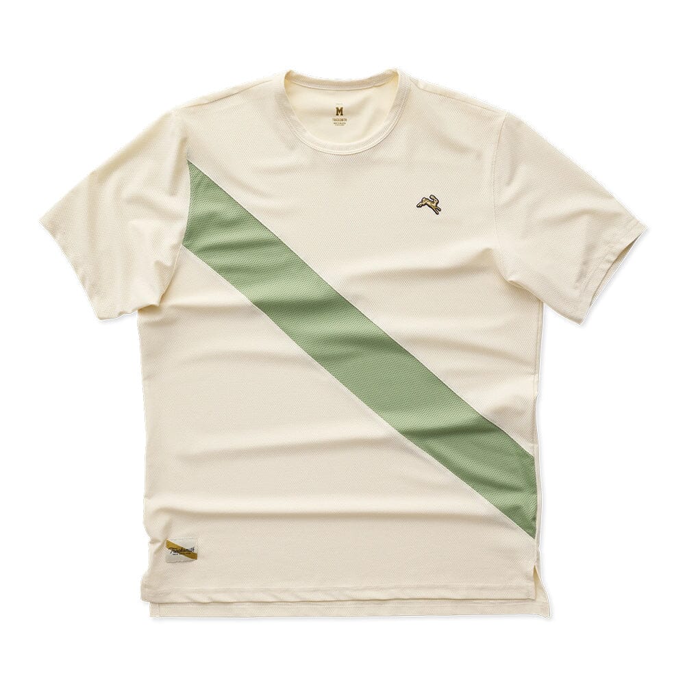 Tracksmith Men's Van Cortlandt Tee Men's Tops - BlackToe Running#colour_ivory-loden