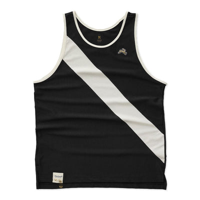 Tracksmith Men's Van Cortlandt Singlet - BlackToe Running#colour_black-ivory